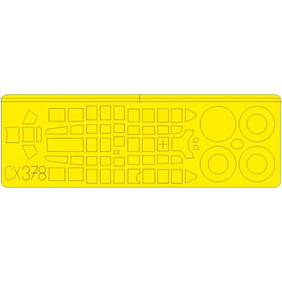 Eduard CX378 1/72 Bf 110G-4 Weekend Sticker for Aircraft
