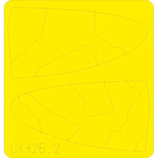 Eduard CX425 1/72 Spitfire camo scheme B Sticker for Aircraft
