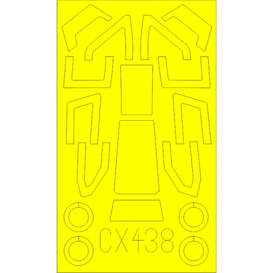 Eduard CX438 1/72 AH-64D Block II Sticker for Aircraft