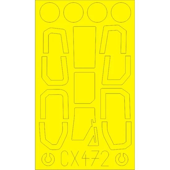 Eduard CX472 1/72 OH-1 Ninja Sticker for Aircraft