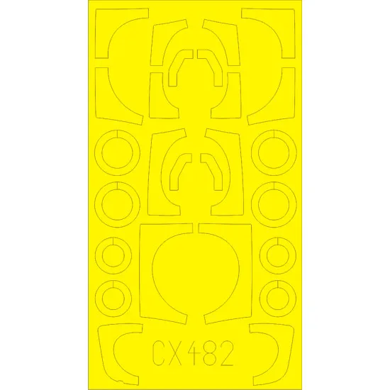 Eduard CX482 1/72 MiG-29UB Izdelye 9.51 Sticker for Aircraft