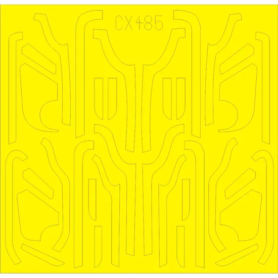 Eduard CX485 1/72 B-17G antiglare panels (VE production) Sticker for Aircraft