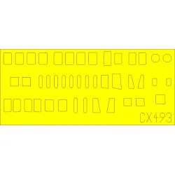 Eduard CX493 1/72 H8K2 Emily fuselage windows Sticker for Aircraft