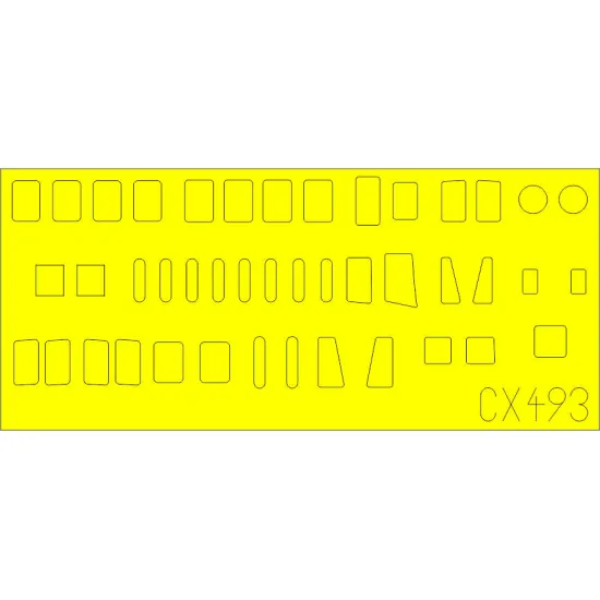 Eduard CX493 1/72 H8K2 Emily fuselage windows Sticker for Aircraft