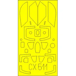 Eduard CX511 1/72 MiG-21MF Sticker for Aircraft