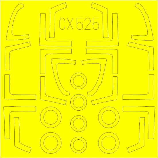 Eduard CX525 1/72 F/A-18F TFace Sticker for Aircraft