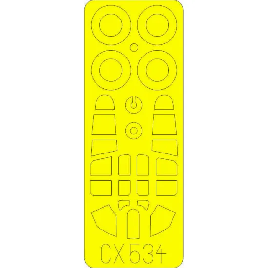Eduard CX534 1/72 P-40K Sticker for Aircraft