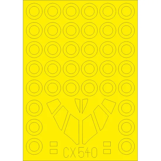 Eduard CX540 1/72 B-58 Sticker for Aircraft