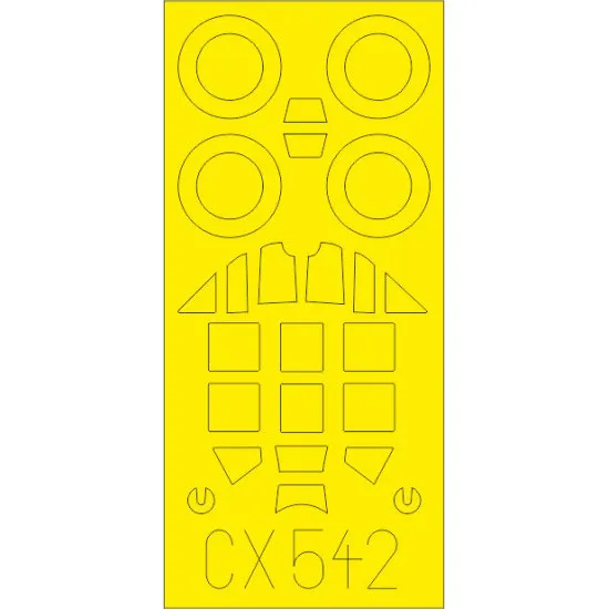 Eduard CX542 1/72 Bf 109G-6 Sticker for Aircraft