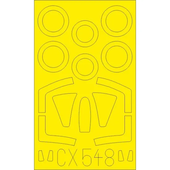 Eduard CX548 1/72 Super Mystere B.2 Sticker for Aircraft