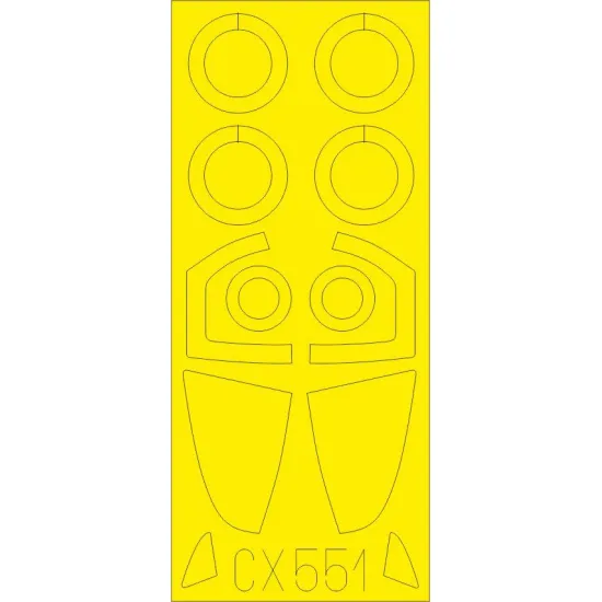 Eduard CX551 1/72 Su-57 Sticker for Aircraft