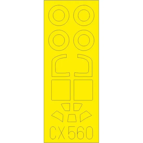 Eduard CX560 1/72 Yak-1b Sticker for Aircraft