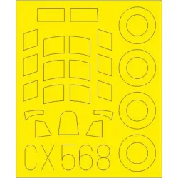Eduard CX568 1/72 Hurricane Mk.IIc Sticker for Aircraft