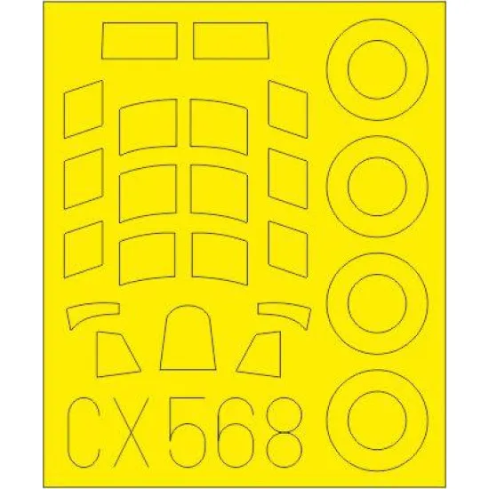 Eduard CX568 1/72 Hurricane Mk.IIc Sticker for Aircraft