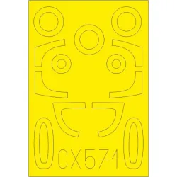 Eduard CX571 1/72 He 162A Sticker for Aircraft