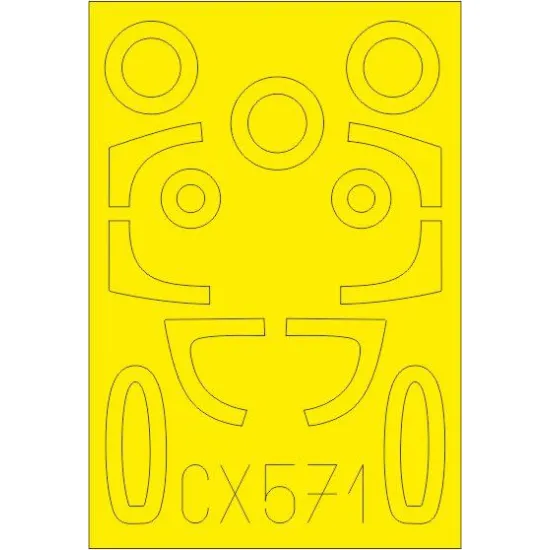 Eduard CX571 1/72 He 162A Sticker for Aircraft