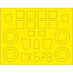 Eduard CX578 1/72 FM-2 Sticker for Aircraft