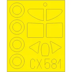 Eduard CX581 1/72 D.520 Sticker for Aircraft