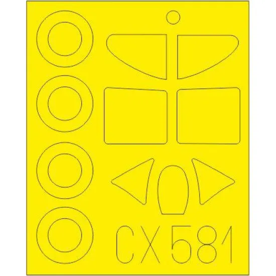 Eduard CX581 1/72 D.520 Sticker for Aircraft