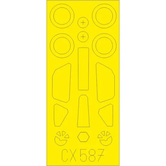 Eduard CX587 1/72 Su-39 Sticker for Aircraft