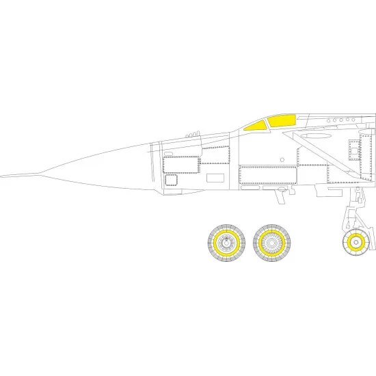 Eduard CX597 1/72 MiG-25PD Sticker for Aircraft