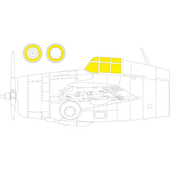 Eduard CX610 1/72 F4F-4 Sticker for Aircraft