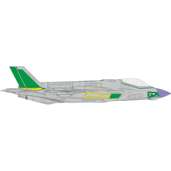 Eduard CX654 1/72 F-35A RAM panels early Sticker for Aircraft