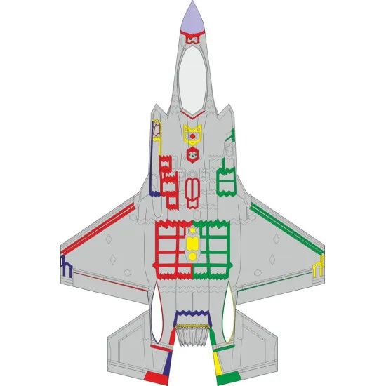 Eduard CX654 1/72 F-35A RAM panels early Sticker for Aircraft