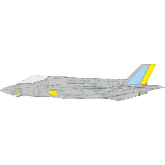 Eduard CX655 1/72 F-35A RAM panels late Sticker for Aircraft