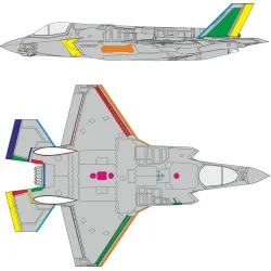 Eduard CX672 1/72 F-35B RAM coating Sticker for Aircraft