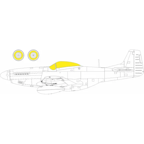Eduard CX673 1/72 P-51D Sticker for Aircraft