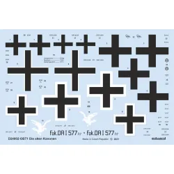 Eduard D24002 1/24 Die alten Kanonen Decal for Aircraft