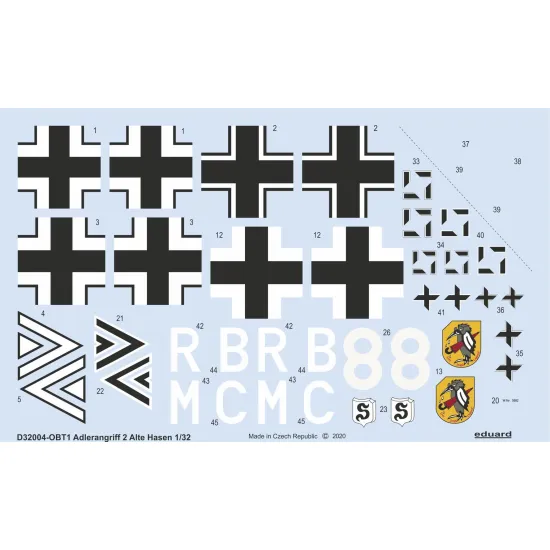 Eduard D32004 1/32 ADLERANGRIFF: Alte Hasen Decal for Aircraft