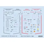 Eduard D32005 1/32 Bf 109E stencils Decal for Aircraft