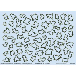 Eduard D32014 1/32 Italian smoke rings camouflage Decal for Aircraft