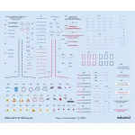 Eduard D32023 1/32 Bf 109G stencils Decal for Aircraft