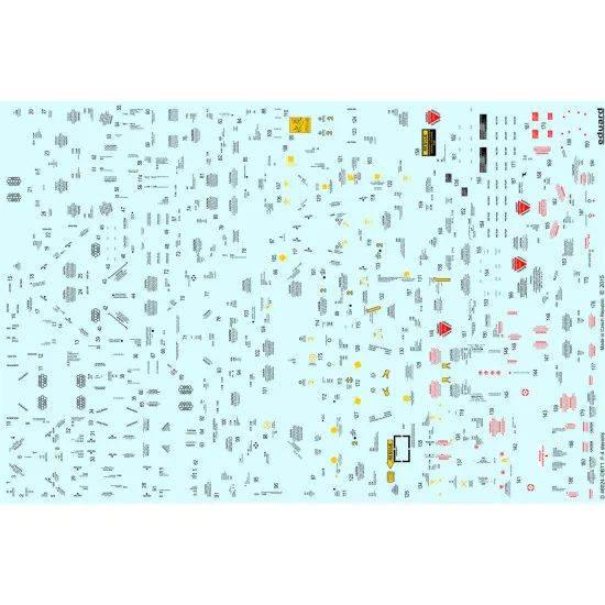 Eduard D48024 1/48 F-4 stencils Decal for Aircraft
