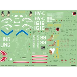 Eduard D48047 1/48 P-38F/G Decal for Aircraft