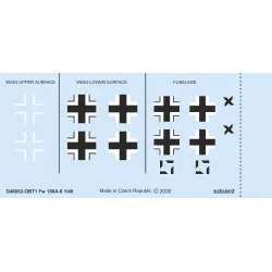Eduard D48052 1/48 Fw 190A-6 national insignia Decal for Aircraft