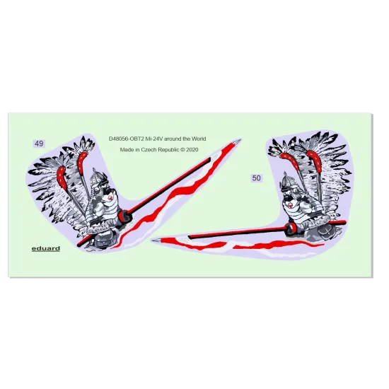 Eduard D48056 1/48 Mi-24V around the World Decal for Aircraft