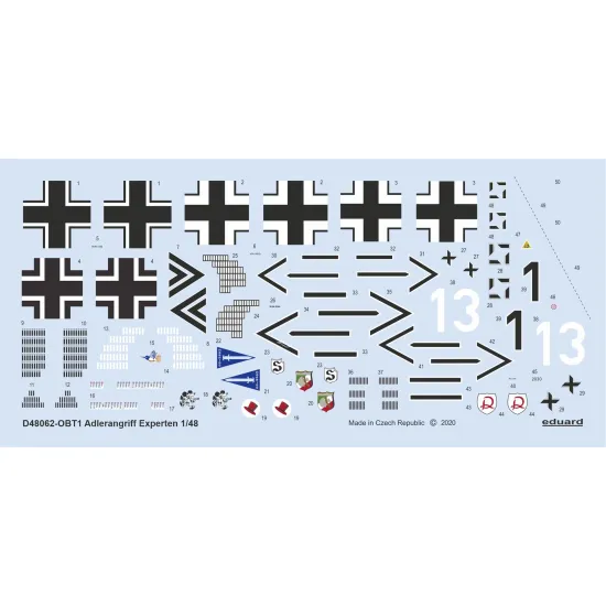 Eduard D48062 1/48 ADLERANGRIFF: Experten Decal for Aircraft
