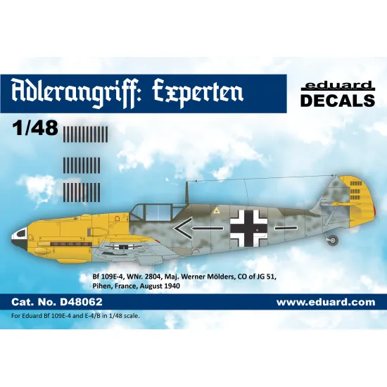 Eduard D48062 1/48 ADLERANGRIFF: Experten Decal for Aircraft