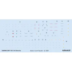 Eduard D48066 1/48 Bf 110 stencils Decal for Aircraft