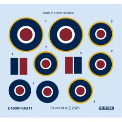 Eduard D48087 1/48 Tempest Mk.II roundels Decal for Aircraft