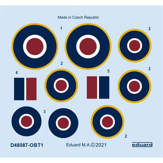 Eduard D48087 1/48 Tempest Mk.II roundels Decal for Aircraft