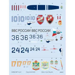 Eduard D48090 1/48 Su-27 Decal for Aircraft