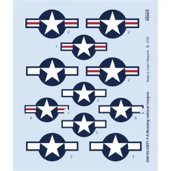 Eduard D48102 1/48 F-6 Mustang national insignia Decal for Aircraft