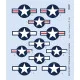 Eduard D48102 1/48 F-6 Mustang national insignia Decal for Aircraft