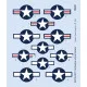 Eduard D48102 1/48 F-6 Mustang national insignia Decal for Aircraft