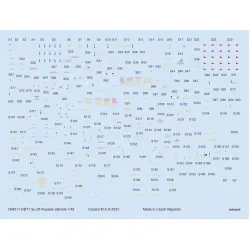 Eduard D48111 1/48 Su-25 Russian stencils Decal for Aircraft